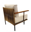 Cj Caraiva Sofá + 2 Poltronas Corda Naútica